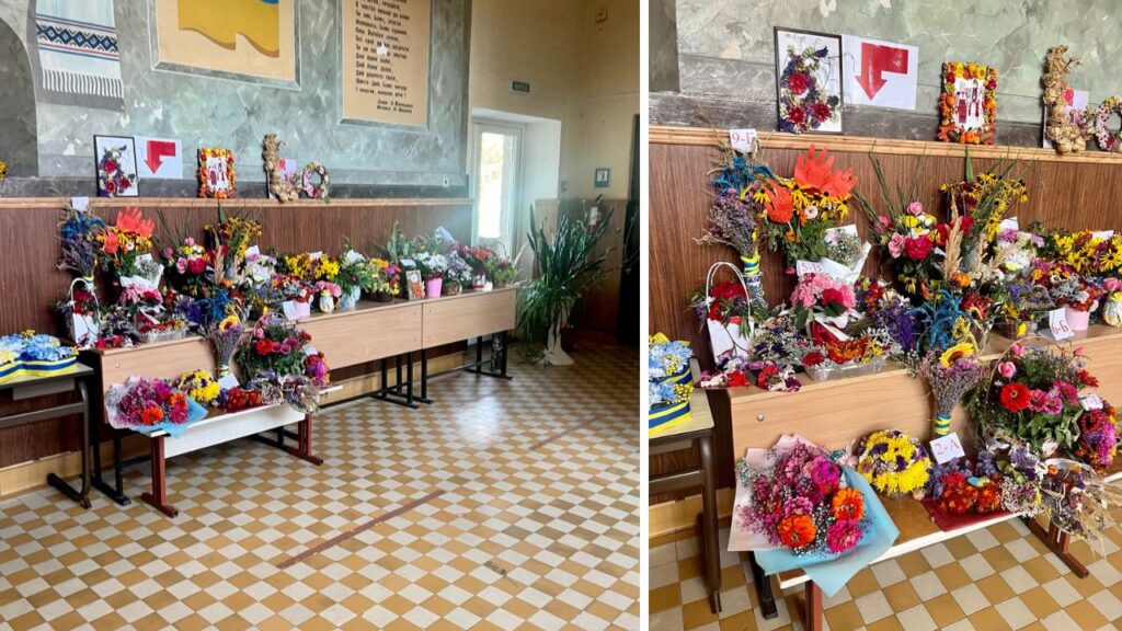 Виставка квітів у школі Масарика