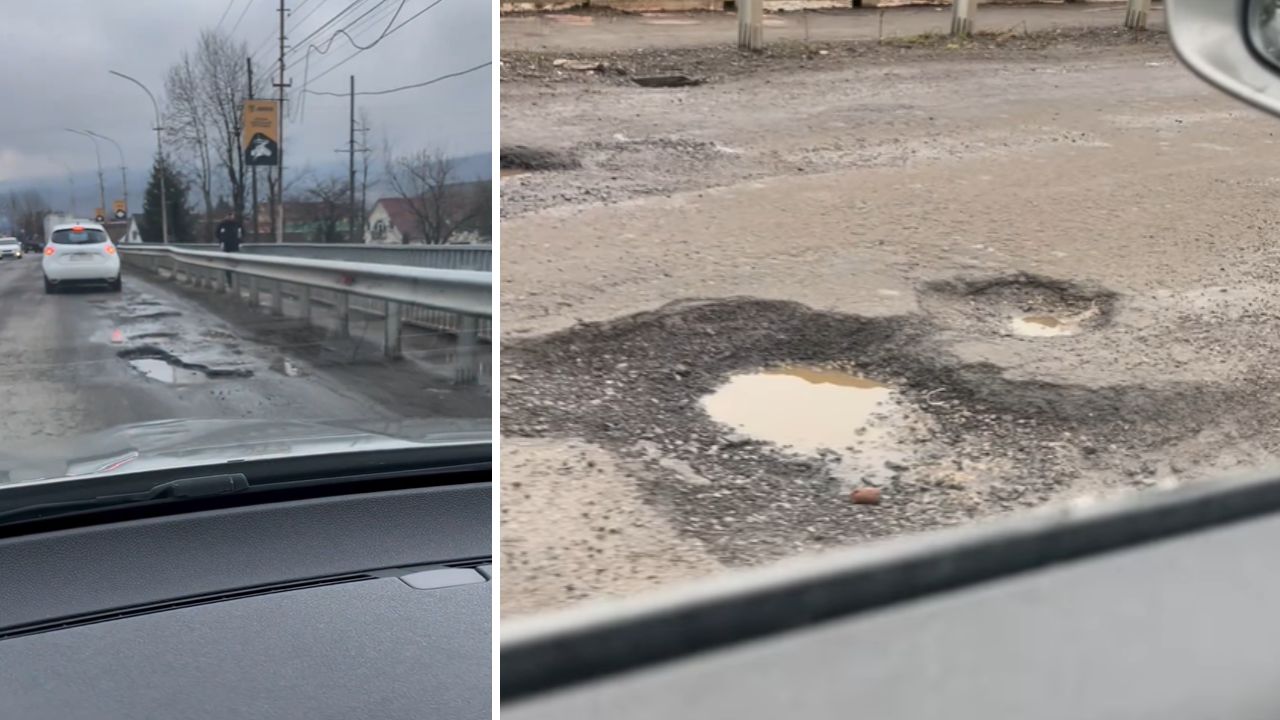 Ями на дорозі Свалява