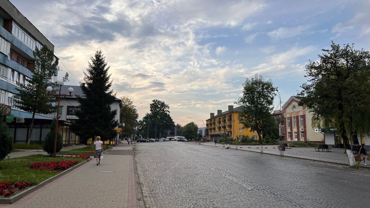 Свалява, центр