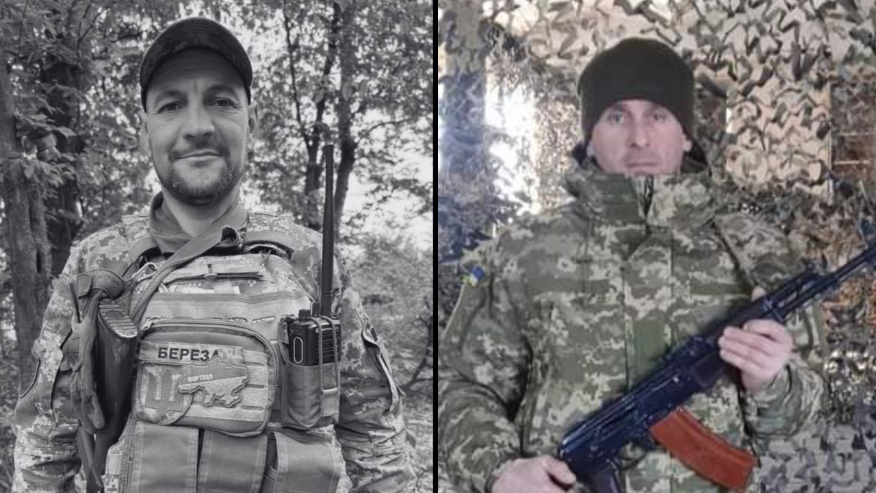 Полеглі воїни Микола Олос та Михайло Гецко