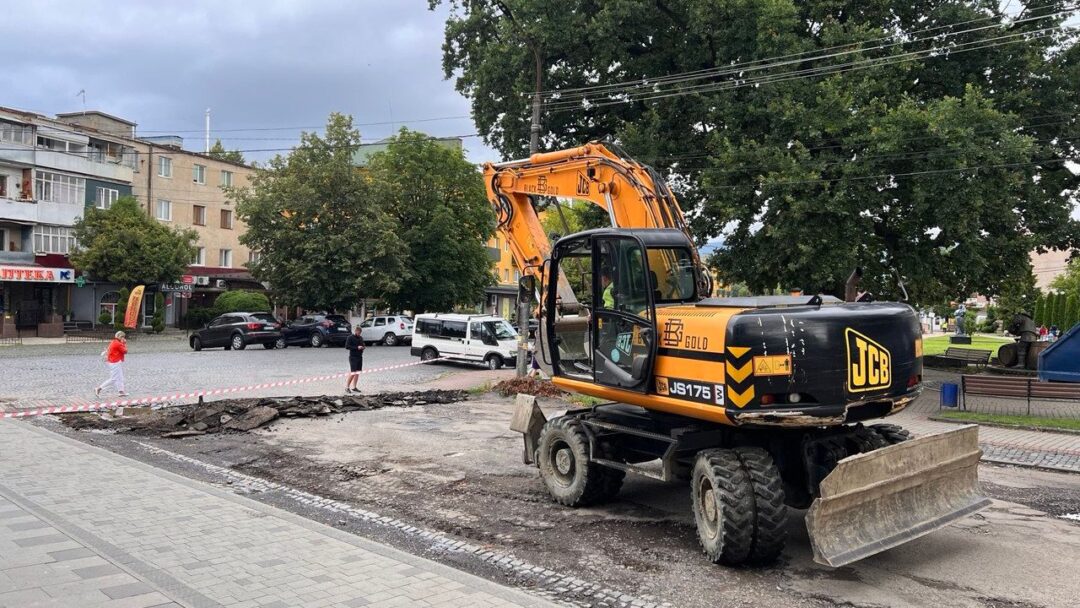 Ремонт вулиці Шевченка у Сваляві