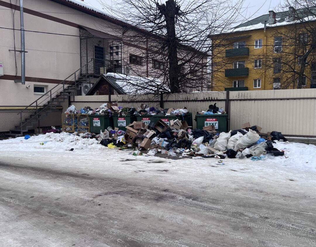 Переповнені баки з сміттям у Сваляві
